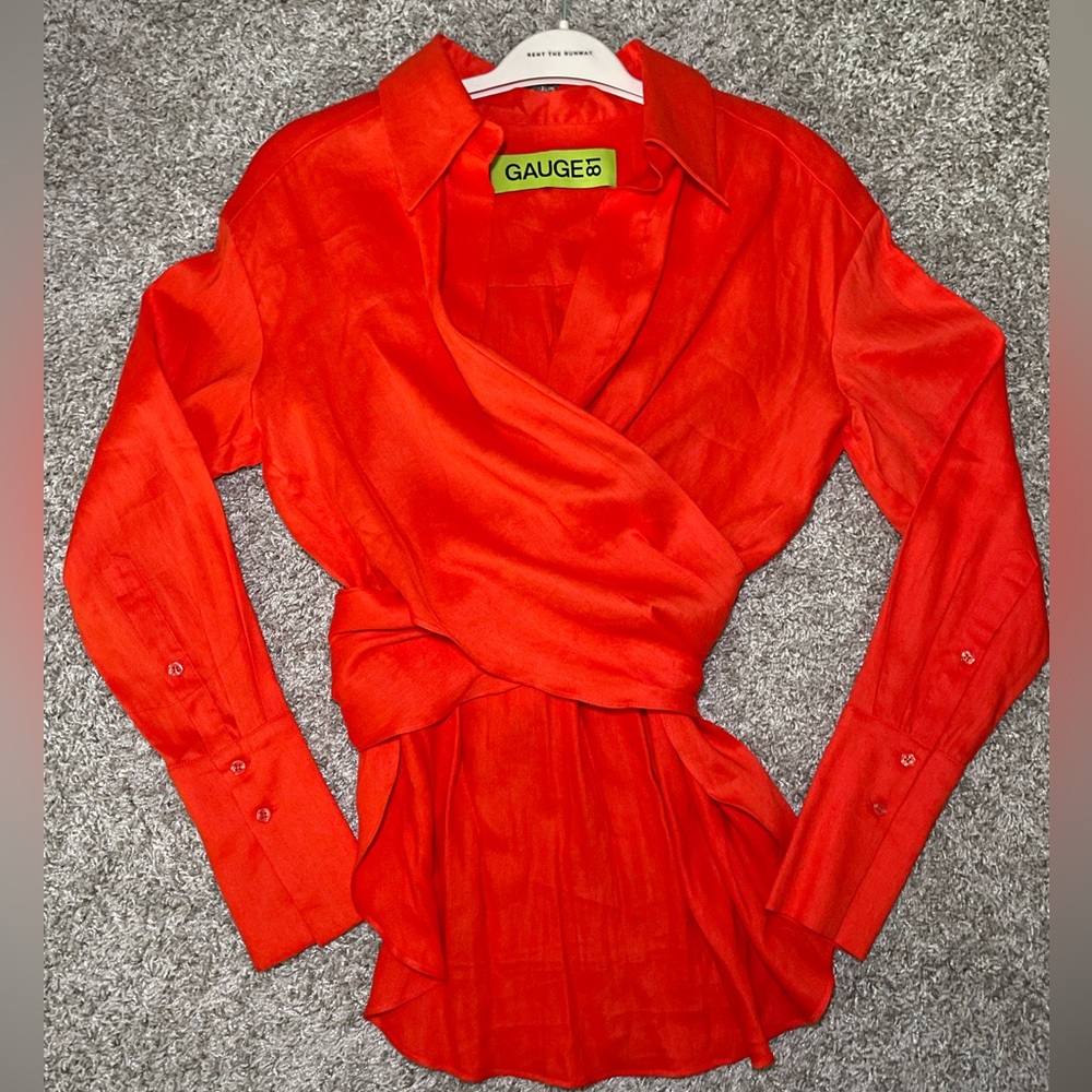 Gauge81 Sabinas Linen Wrap Top xs